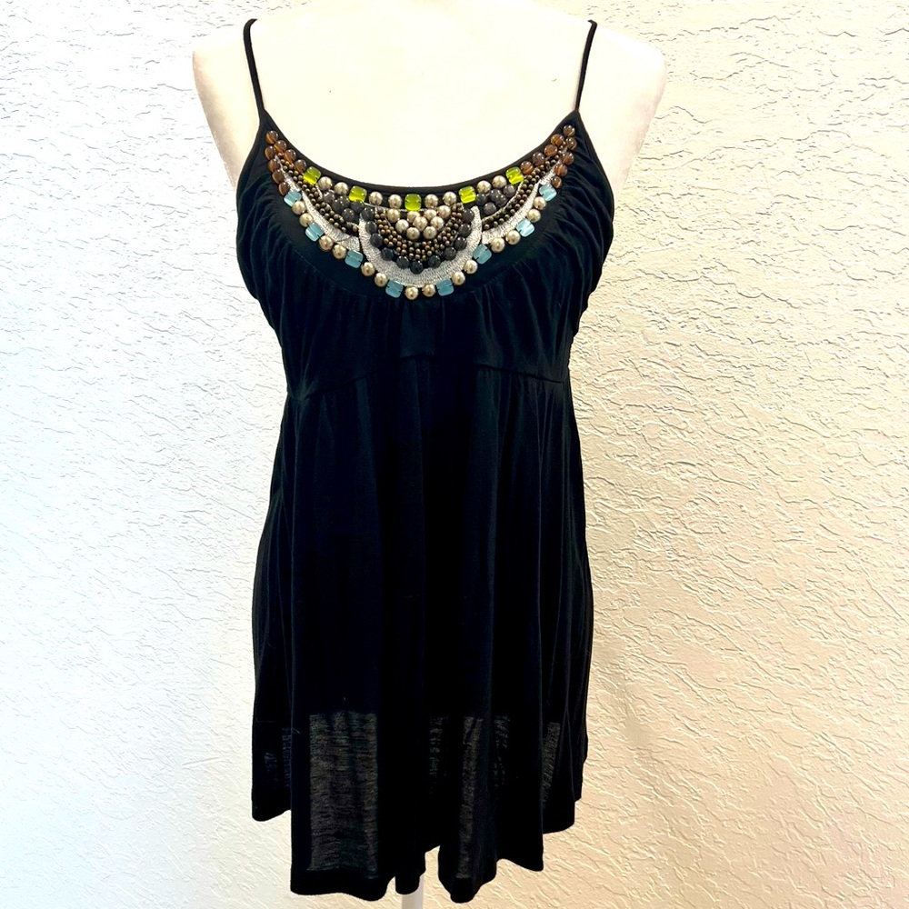 American Rag bejeweled studded empire waistline tank top cotton super soft